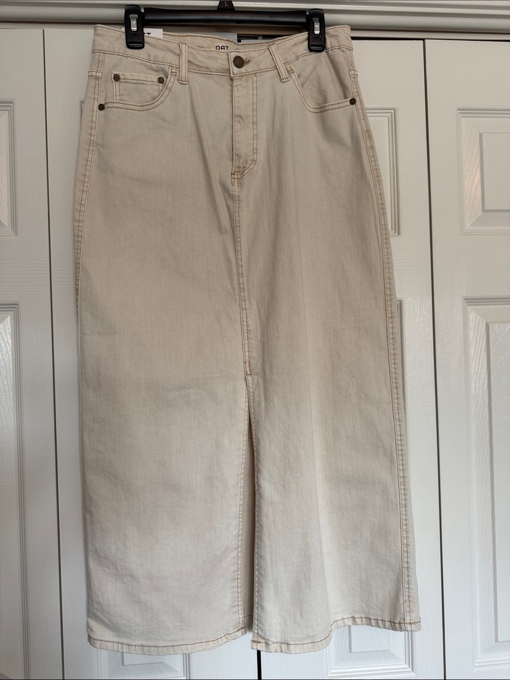OAT New York Denim Maxi Skirt NEW